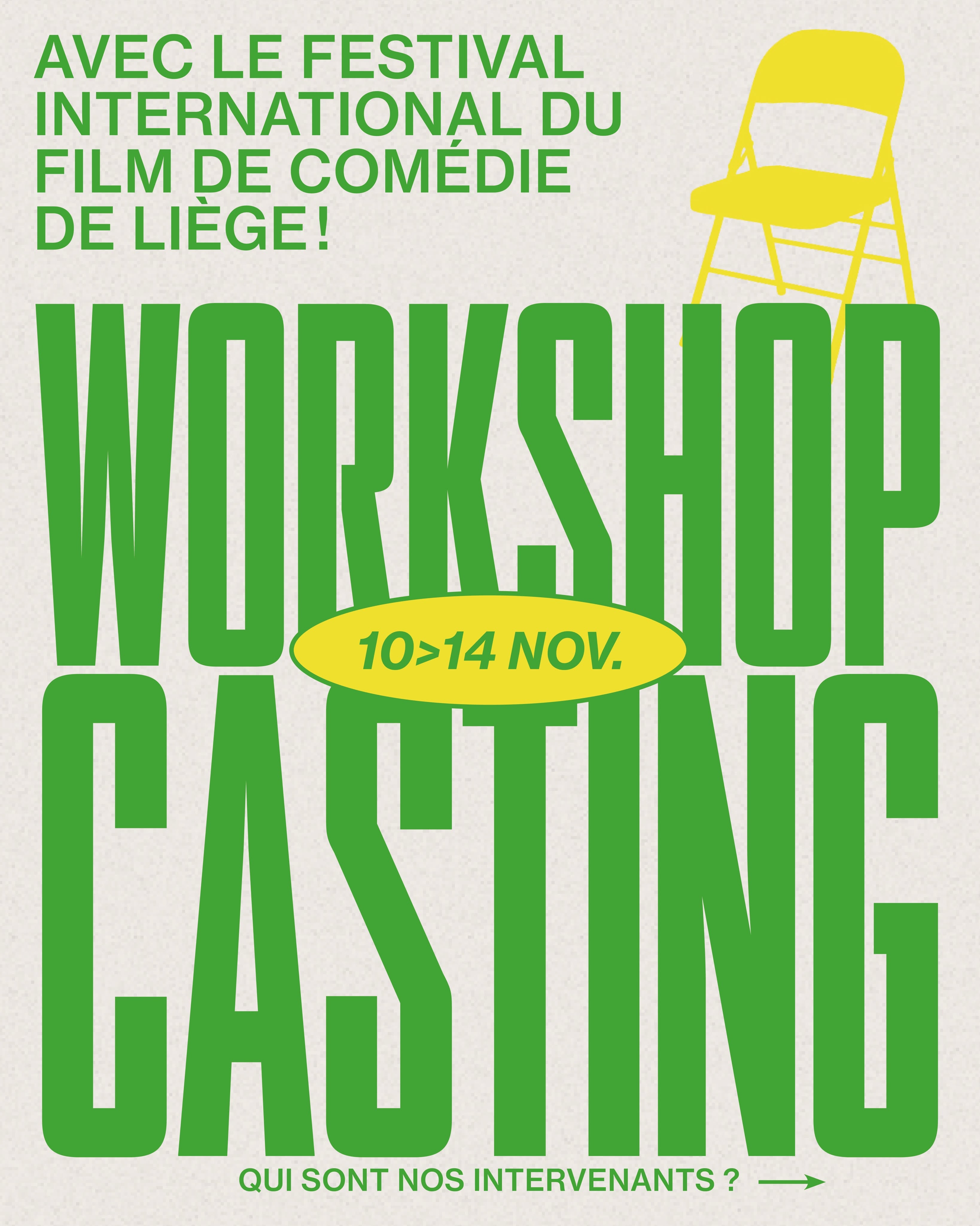 Workshop Casting face caméra